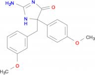 2-amino-5-(4-methoxyphenyl)-5-[(3-methoxyphenyl)methyl]-4,5-dihydro-1H-imidazol-4-one