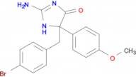 2-amino-5-[(4-bromophenyl)methyl]-5-(4-methoxyphenyl)-4,5-dihydro-1H-imidazol-4-one