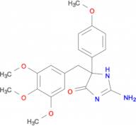 2-amino-5-(4-methoxyphenyl)-5-[(3,4,5-trimethoxyphenyl)methyl]-4,5-dihydro-1H-imidazol-4-one