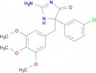 2-amino-5-(3-chlorophenyl)-5-[(3,4,5-trimethoxyphenyl)methyl]-4,5-dihydro-1H-imidazol-4-one