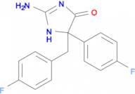 2-amino-5-(4-fluorophenyl)-5-[(4-fluorophenyl)methyl]-4,5-dihydro-1H-imidazol-4-one
