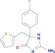 2-amino-5-(4-fluorophenyl)-5-[(thiophen-2-yl)methyl]-4,5-dihydro-1H-imidazol-4-one