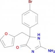 2-amino-5-(4-bromophenyl)-5-[(furan-2-yl)methyl]-4,5-dihydro-1H-imidazol-4-one