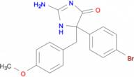2-amino-5-(4-bromophenyl)-5-[(4-methoxyphenyl)methyl]-4,5-dihydro-1H-imidazol-4-one