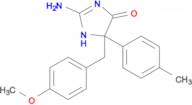 2-amino-5-[(4-methoxyphenyl)methyl]-5-(4-methylphenyl)-4,5-dihydro-1H-imidazol-4-one