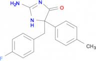 2-amino-5-[(4-fluorophenyl)methyl]-5-(4-methylphenyl)-4,5-dihydro-1H-imidazol-4-one