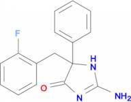 2-amino-5-[(2-fluorophenyl)methyl]-5-phenyl-4,5-dihydro-1H-imidazol-4-one