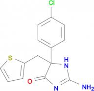 2-amino-5-(4-chlorophenyl)-5-[(thiophen-2-yl)methyl]-4,5-dihydro-1H-imidazol-4-one