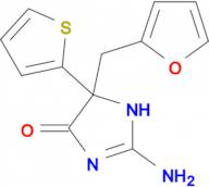 2-amino-5-[(furan-2-yl)methyl]-5-(thiophen-2-yl)-4,5-dihydro-1H-imidazol-4-one