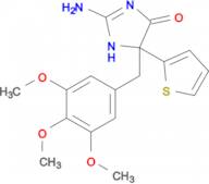 2-amino-5-(thiophen-2-yl)-5-[(3,4,5-trimethoxyphenyl)methyl]-4,5-dihydro-1H-imidazol-4-one