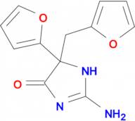 2-amino-5-(furan-2-yl)-5-[(furan-2-yl)methyl]-4,5-dihydro-1H-imidazol-4-one