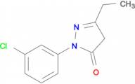 1-(3-chlorophenyl)-3-ethyl-4,5-dihydro-1H-pyrazol-5-one