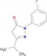 1-(3-fluorophenyl)-3-(propan-2-yl)-4,5-dihydro-1H-pyrazol-5-one