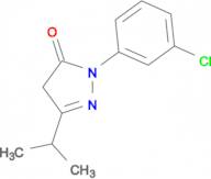 1-(3-chlorophenyl)-3-(propan-2-yl)-4,5-dihydro-1H-pyrazol-5-one