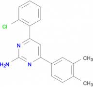 4-(2-chlorophenyl)-6-(3,4-dimethylphenyl)pyrimidin-2-amine 10-524834