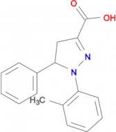 1-(2-methylphenyl)-5-phenyl-4,5-dihydro-1H-pyrazole-3-carboxylic acid