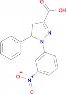 1-(3-nitrophenyl)-5-phenyl-4,5-dihydro-1H-pyrazole-3-carboxylic acid