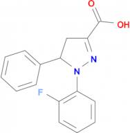 1-(2-fluorophenyl)-5-phenyl-4,5-dihydro-1H-pyrazole-3-carboxylic acid