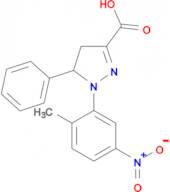 1-(2-methyl-5-nitrophenyl)-5-phenyl-4,5-dihydro-1H-pyrazole-3-carboxylic acid