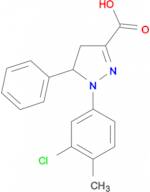 1-(3-chloro-4-methylphenyl)-5-phenyl-4,5-dihydro-1H-pyrazole-3-carboxylic acid