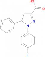 1-(4-fluorophenyl)-5-phenyl-4,5-dihydro-1H-pyrazole-3-carboxylic acid
