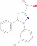 1-(3-chlorophenyl)-5-phenyl-4,5-dihydro-1H-pyrazole-3-carboxylic acid