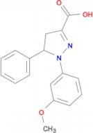 1-(3-methoxyphenyl)-5-phenyl-4,5-dihydro-1H-pyrazole-3-carboxylic acid