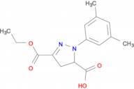 1-(3,5-dimethylphenyl)-3-(ethoxycarbonyl)-4,5-dihydro-1H-pyrazole-5-carboxylic acid