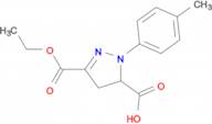 3-(ethoxycarbonyl)-1-(4-methylphenyl)-4,5-dihydro-1H-pyrazole-5-carboxylic acid