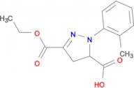 3-(ethoxycarbonyl)-1-(2-methylphenyl)-4,5-dihydro-1H-pyrazole-5-carboxylic acid