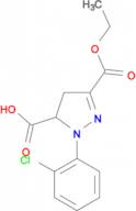 1-(2-chlorophenyl)-3-(ethoxycarbonyl)-4,5-dihydro-1H-pyrazole-5-carboxylic acid