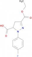 3-(ethoxycarbonyl)-1-(4-fluorophenyl)-4,5-dihydro-1H-pyrazole-5-carboxylic acid
