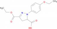 3-(ethoxycarbonyl)-1-(4-ethoxyphenyl)-4,5-dihydro-1H-pyrazole-5-carboxylic acid