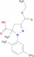 1-(2,5-dimethylphenyl)-3-(ethoxycarbonyl)-5-methyl-4,5-dihydro-1H-pyrazole-5-carboxylic acid