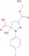 3-(ethoxycarbonyl)-1-(4-fluorophenyl)-5-methyl-4,5-dihydro-1H-pyrazole-5-carboxylic acid