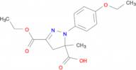 3-(ethoxycarbonyl)-1-(4-ethoxyphenyl)-5-methyl-4,5-dihydro-1H-pyrazole-5-carboxylic acid