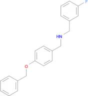 {[4-(benzyloxy)phenyl]methyl}[(3-fluorophenyl)methyl]amine