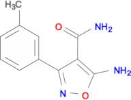 5-Amino-3-(3-methylphenyl)isoxazole-4-carboxamide