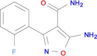 5-Amino-3-(2-fluorophenyl)isoxazole-4-carboxamide