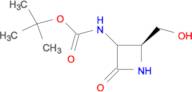 TERT-BUTYL ((2S)-2-(HYDROXYMETHYL)-4-OXOAZETIDIN-3-YL)CARBAMATE