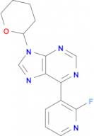 6-(2-FLUOROPYRIDIN-3-YL)-9-(TETRAHYDRO-2H-PYRAN-2-YL)-9H-PURINE