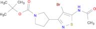 TERT-BUTYL 3-(5-ACETAMIDO-4-BROMOISOTHIAZOL-3-YL)PYRROLIDINE-1-CARBOXYLATE
