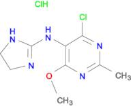 4-CHLORO-N-(4,5-DIHYDRO-1H-IMIDAZOL-2-YL)-6-METHOXY-2-METHYLPYRIMIDIN-5-AMINE HCL