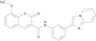N-(3-(Imidazo[1,2-a]pyridin-2-yl)phenyl)-8-methoxy-2-oxo-2H-chromene-3-carboxamide