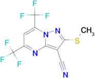 5,7-Bis(trifluoromethyl)-3-cyano-2-(methylthio)-pyrazolo[1,5-a]pyrimidine