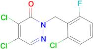 2-(2-Chloro-6-fluorobenzyl)-4,5-dichloro-pyridazine-3-(2H)-one