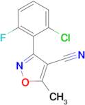 3-(2-Chloro-6-fluorophenyl)-5-methylisoxazole-4-carbonitrile