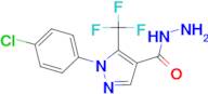 2-(4-Chlorophenyl)-3-(trifluoromethyl)pyrazole-4-carboxylic acid hydrazide