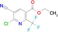 Ethyl 2-chloro-3-cyano-6-(trifluoromethyl)-pyridine-5-carboxylate