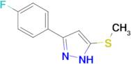 3-(4-Fluorophenyl)-5-(methylthio)pyrazole